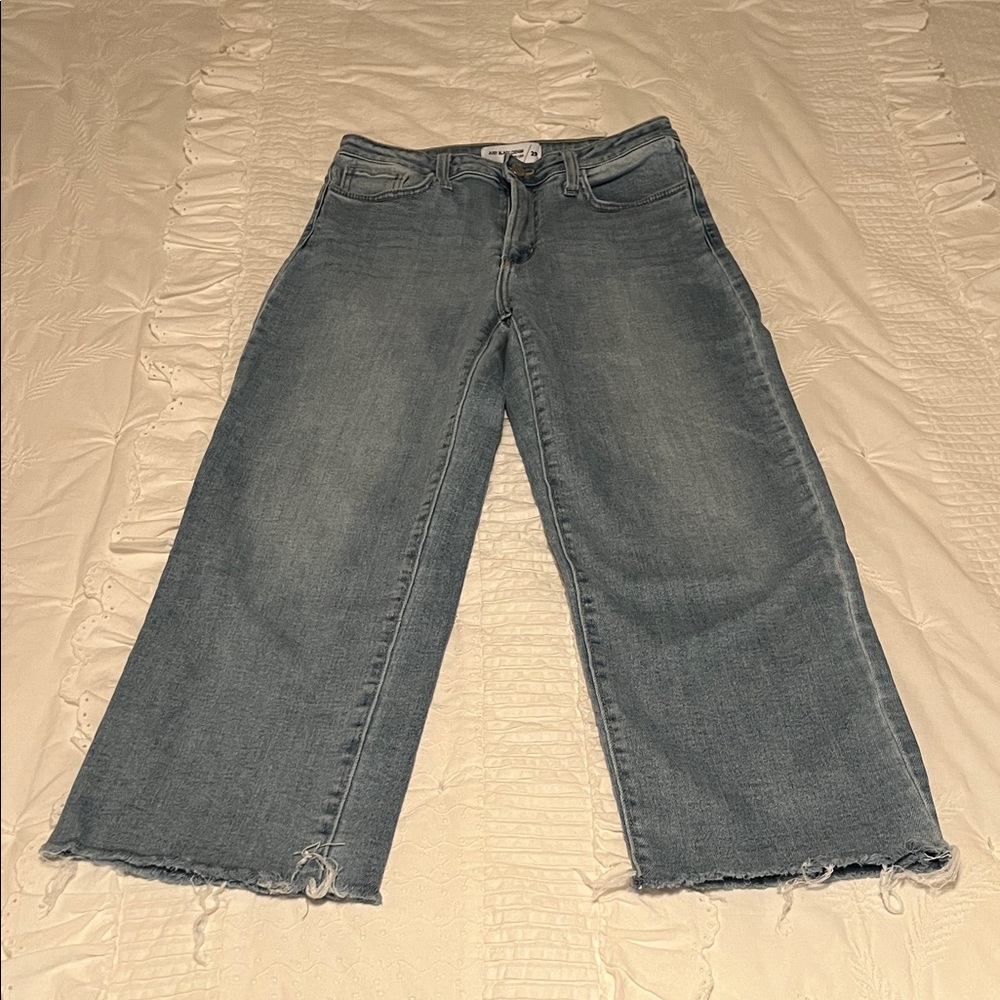 Just Black Denim Light Blue Wide Leg Jeans